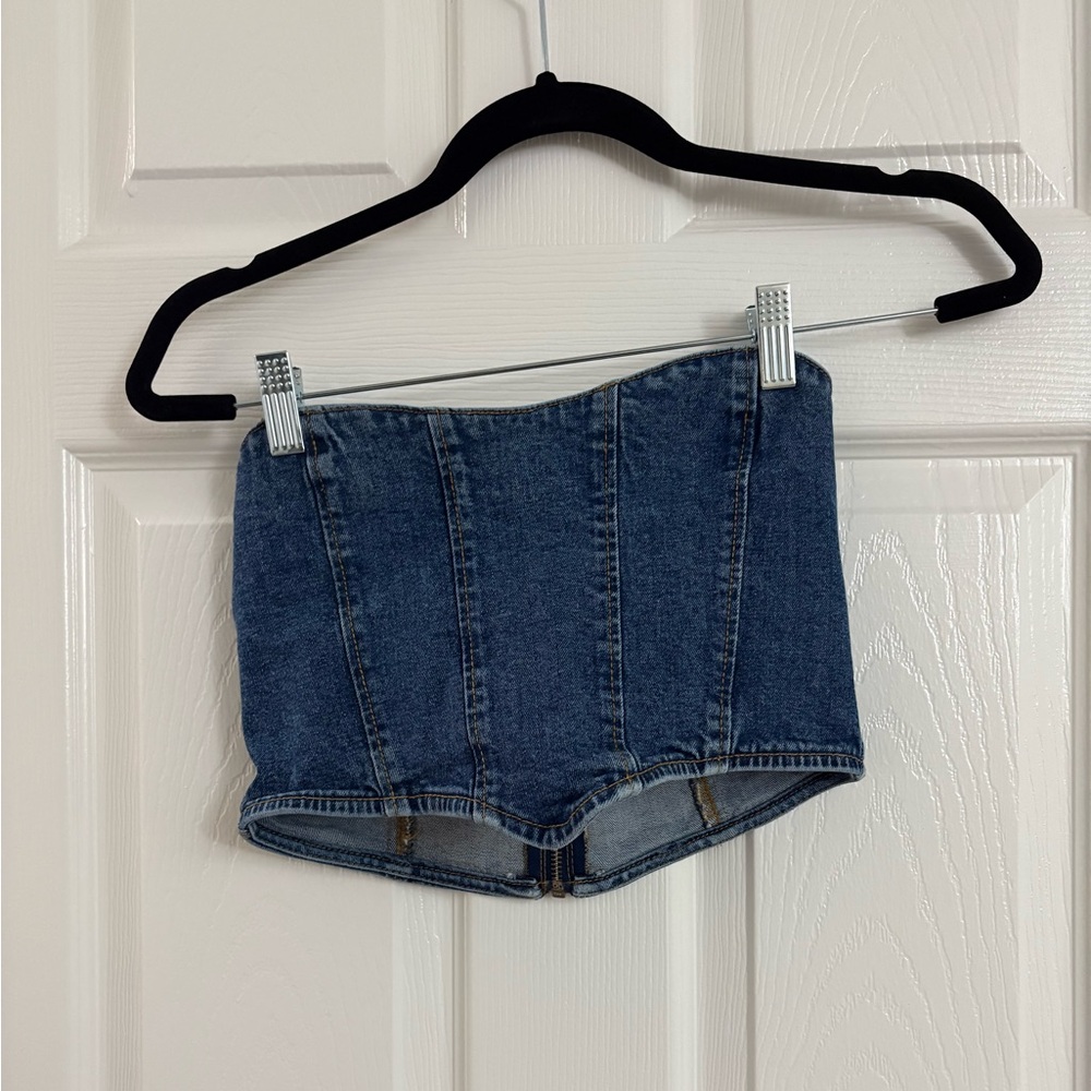Cotton On Blue Denim Corset